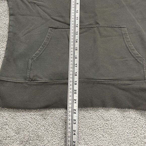 The North Face Hoodie Sweatshirt Womens Small Gray Pink Graphic Fleece Pullover - Picture 7 of 11